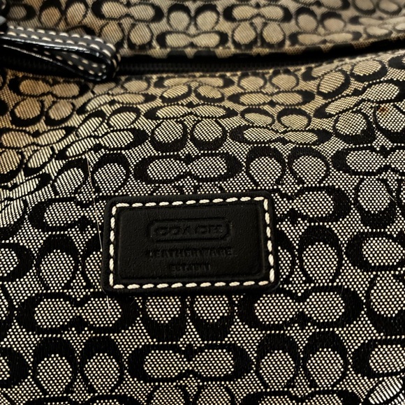 Coach Signature Mini Hobo Bag Black Gray Jacquard Y2K - Picture 6 of 6